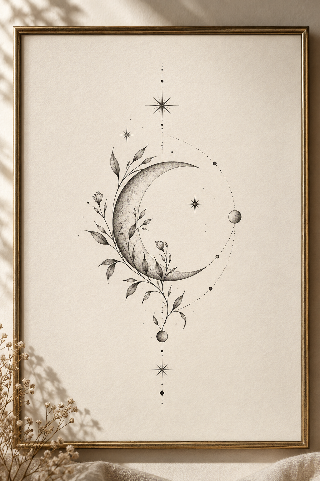 Celestial Rib Design 4 fine line rib tattoos idea