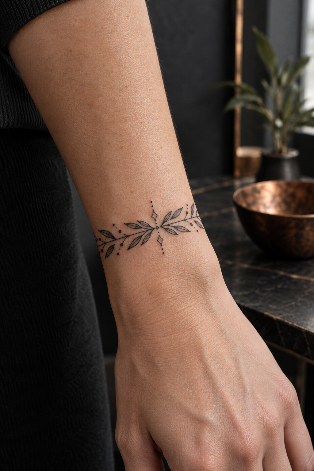 Constellation cuff bracelet tattoo idea