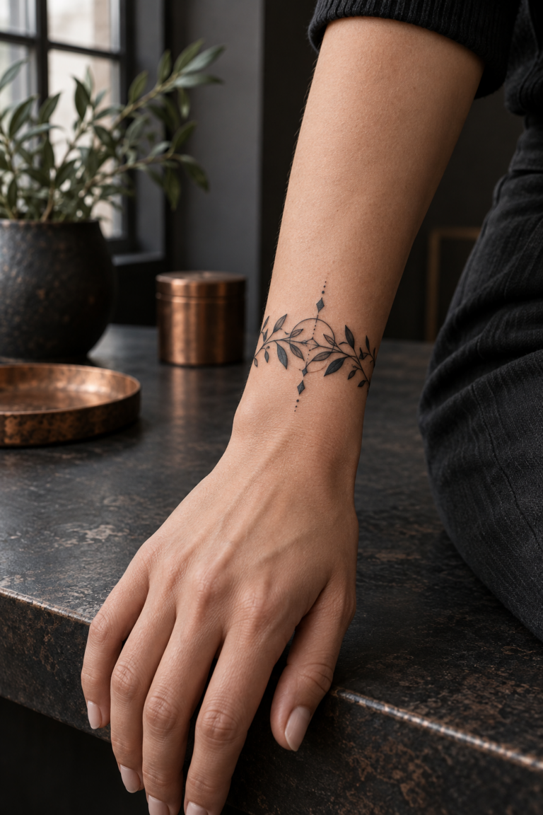 bracelet tattoo ideas on a wrist