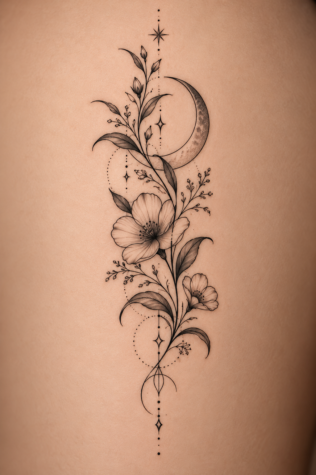 Petite Botanical Motif 7 small tattoo ideas for women
