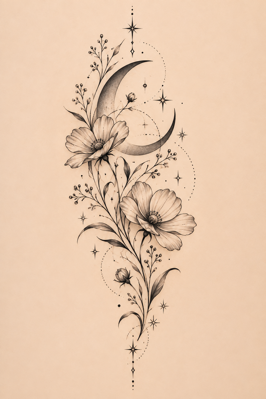 Petite Botanical Motif 9 small tattoo ideas for women