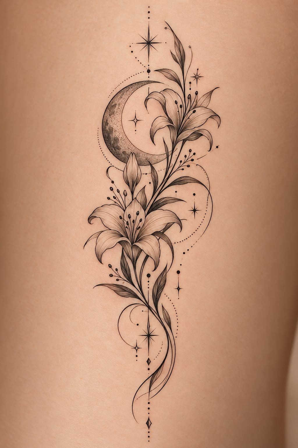 Petite Botanical Motif 10 small tattoo ideas for women