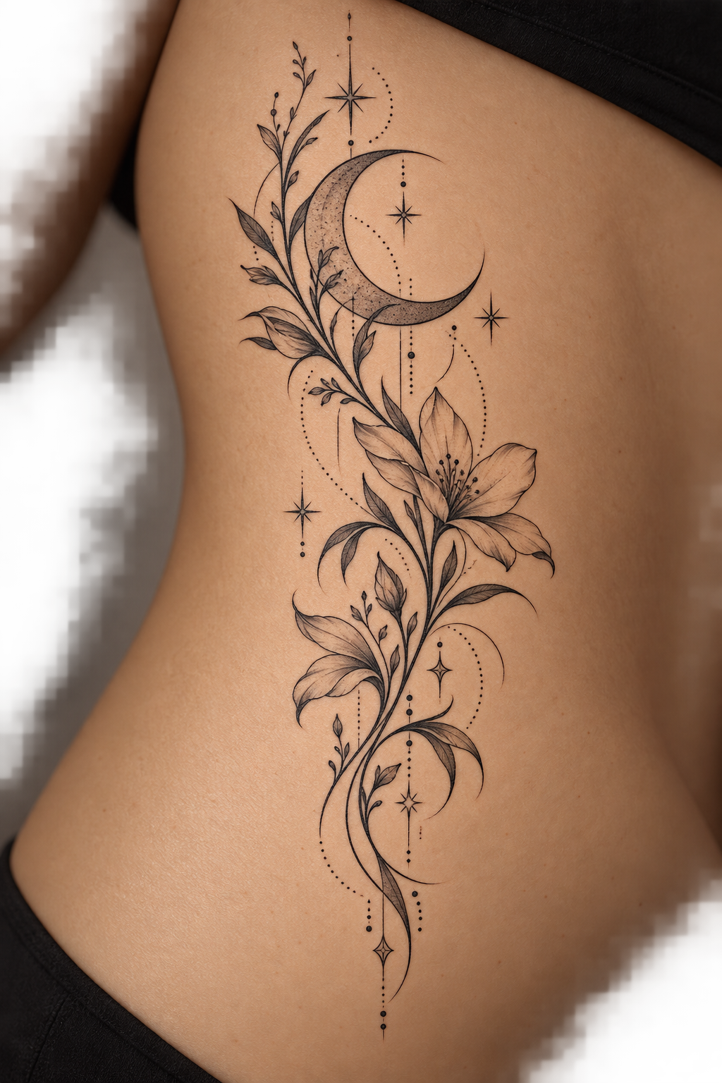 Petite Botanical Motif 14 small tattoo ideas for women