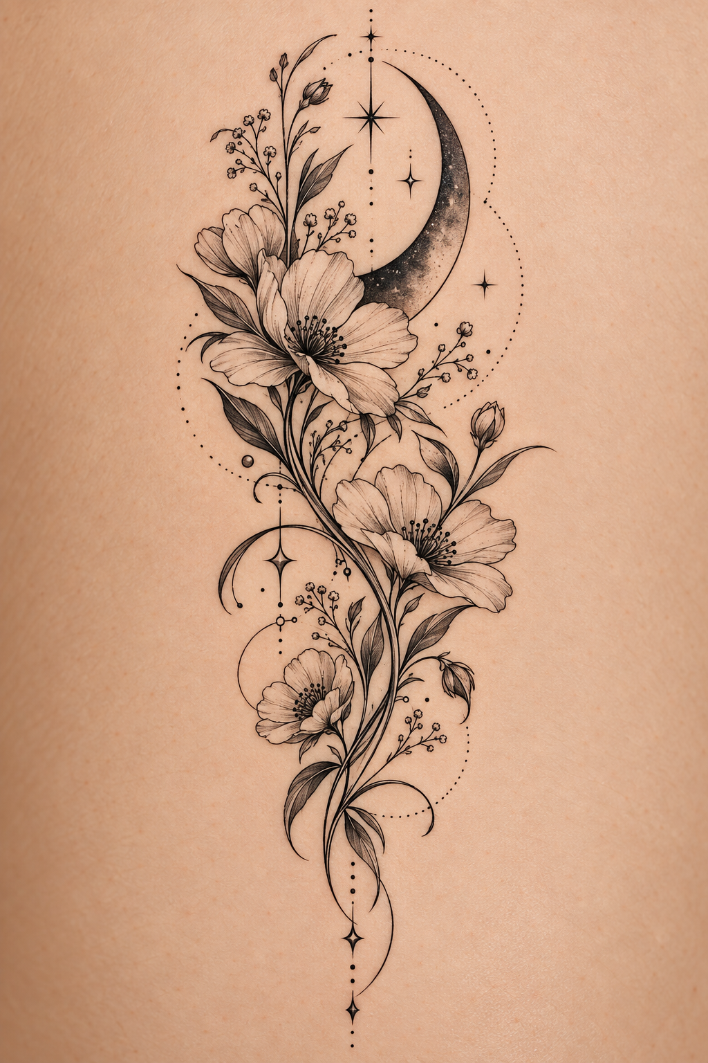 Petite Botanical Motif 15 small tattoo ideas for women