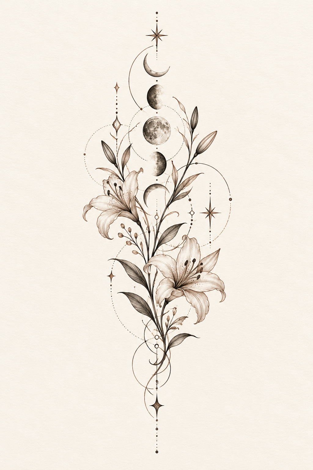 Petite Botanical Motif 19 small tattoo ideas for women