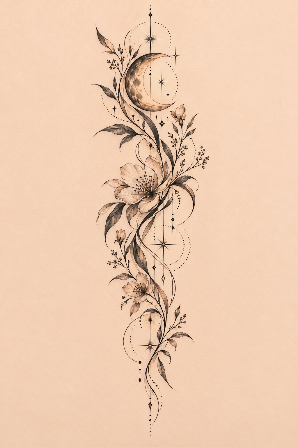 Petite Botanical Motif 22 small tattoo ideas for women