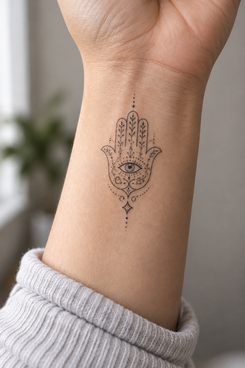 protective hamsa tattoos featured