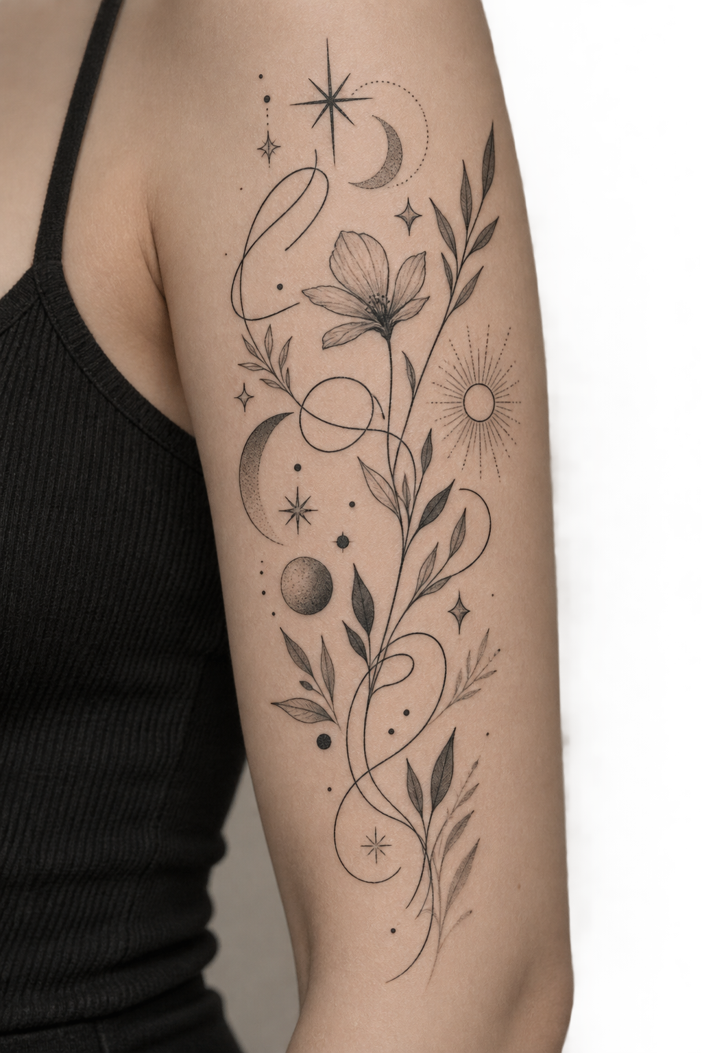 Playful Scribbles summer tattoo idea