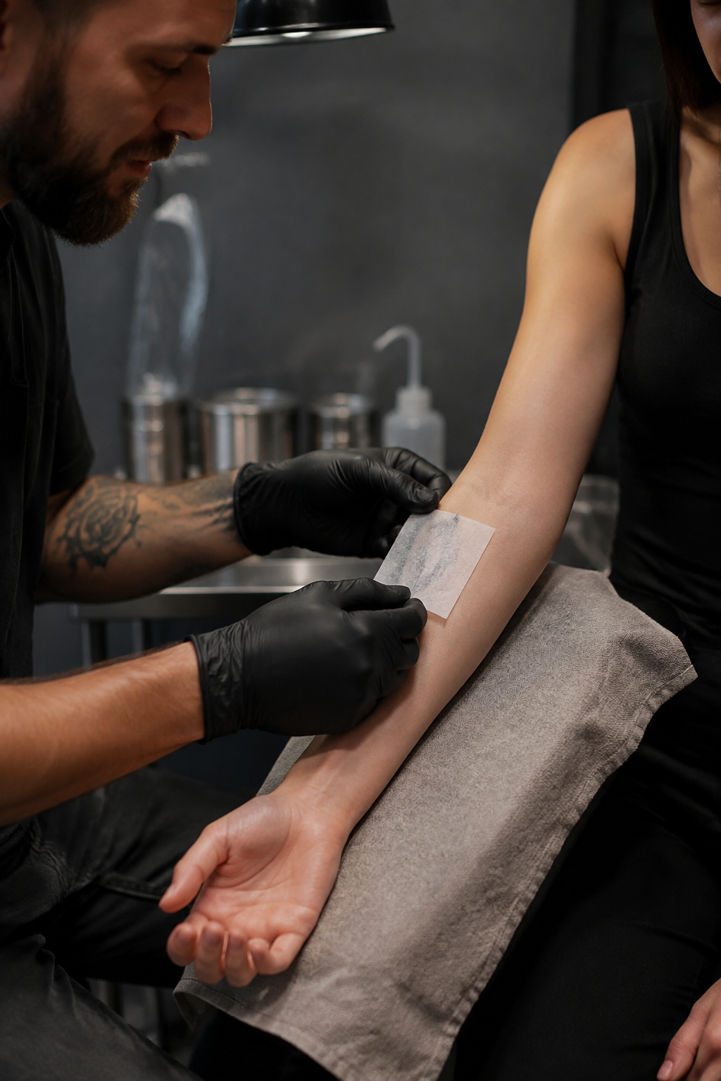 Professional consultation to choose your first tattoo design and placement