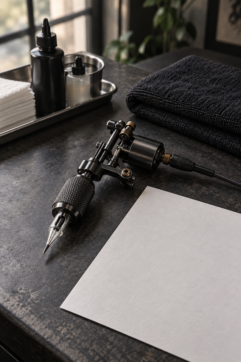 Does getting a tattoo hurt? Calm tattoo studio setup