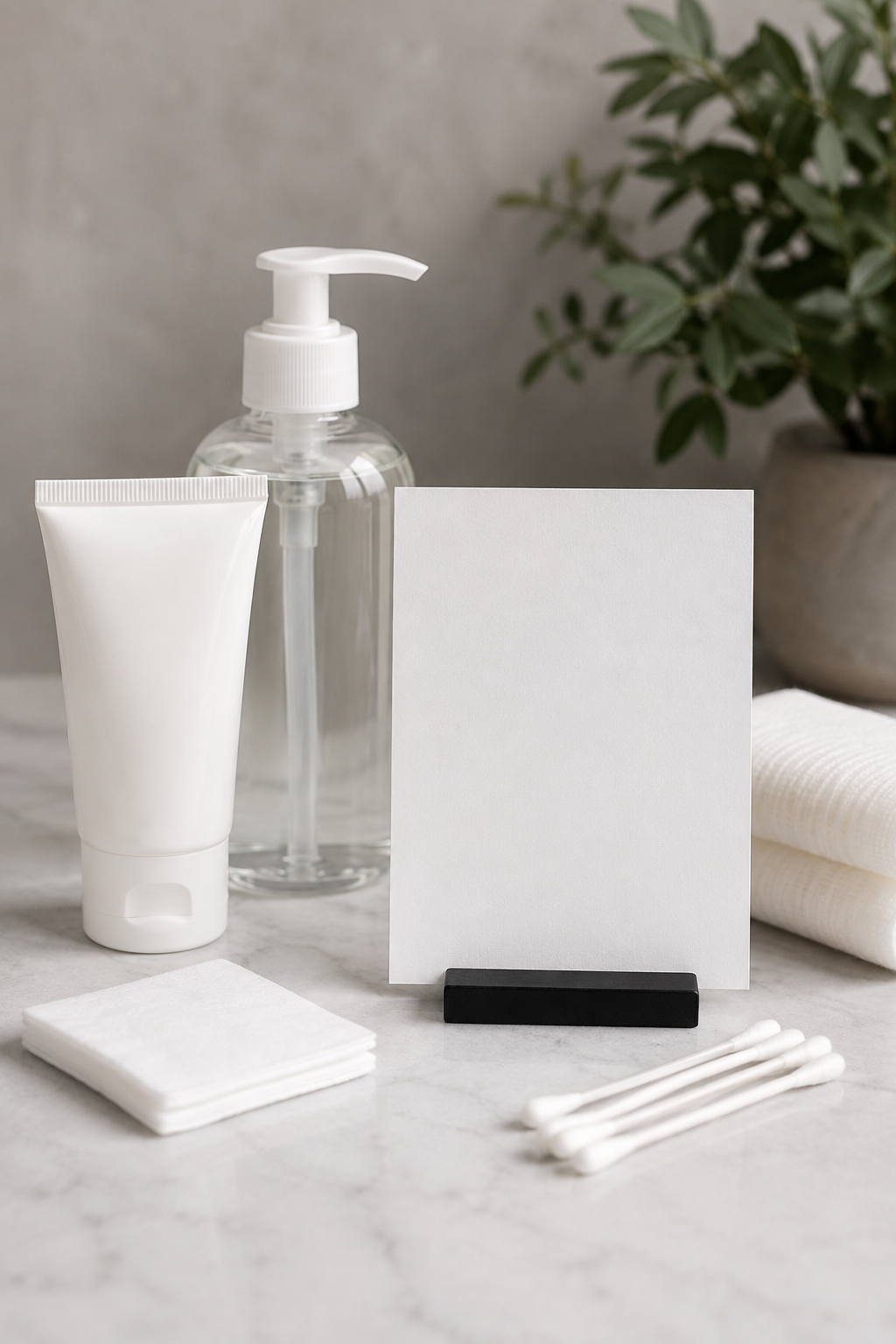 first tattoo guide for beginners: simple fragrance-free aftercare supplies beside written artist instructions