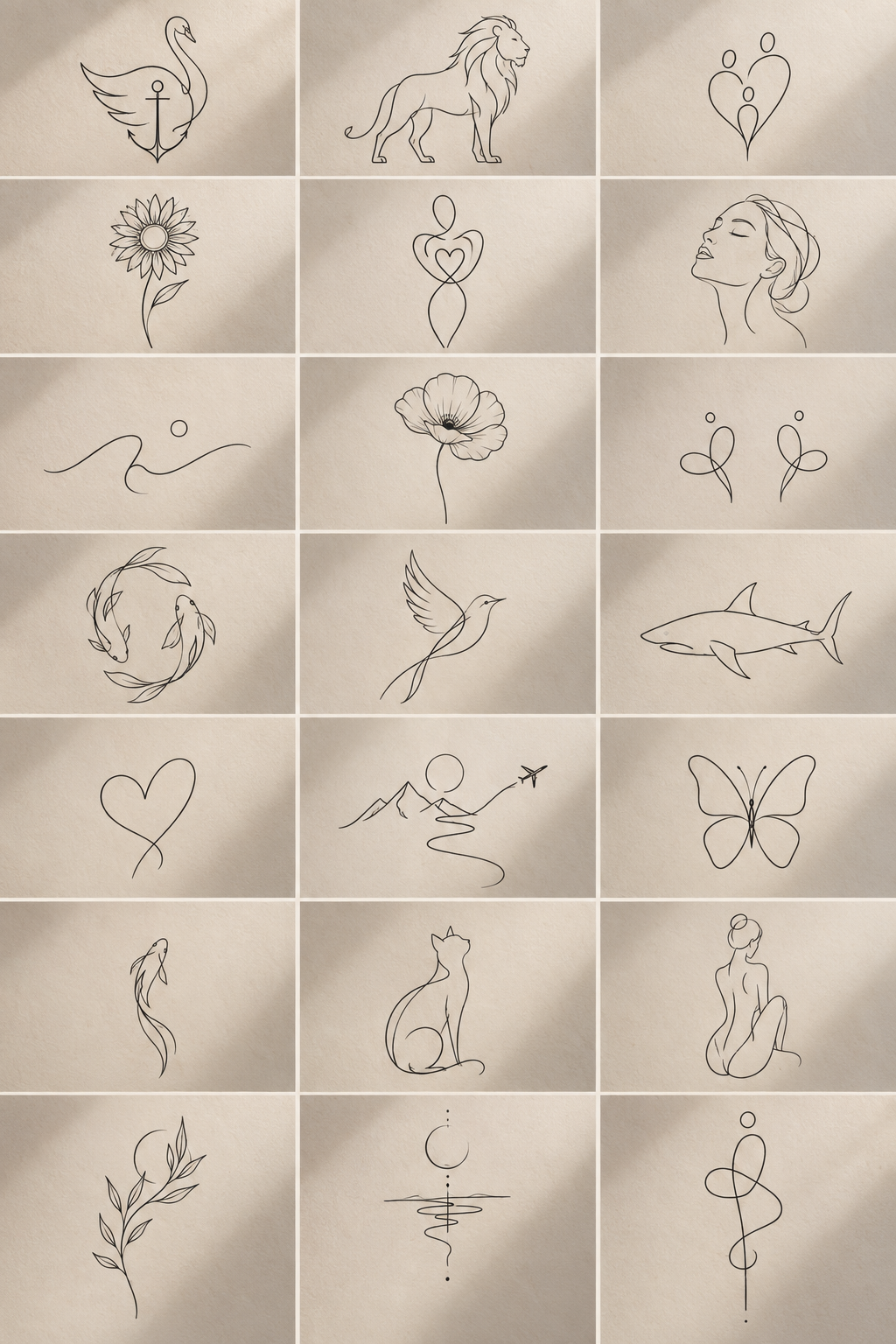 single-line tattoo ideas: Minimal heart concept