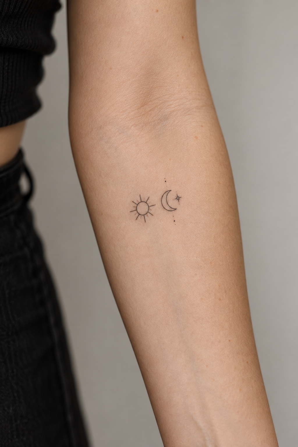 Coordinates small friendship tattoo idea