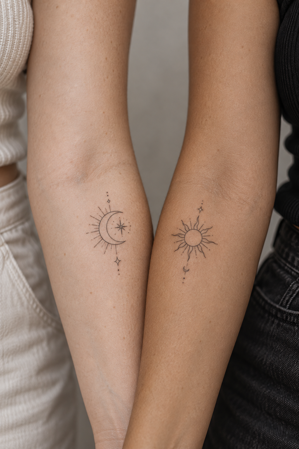 Shared Zodiac Marks small friendship tattoo idea