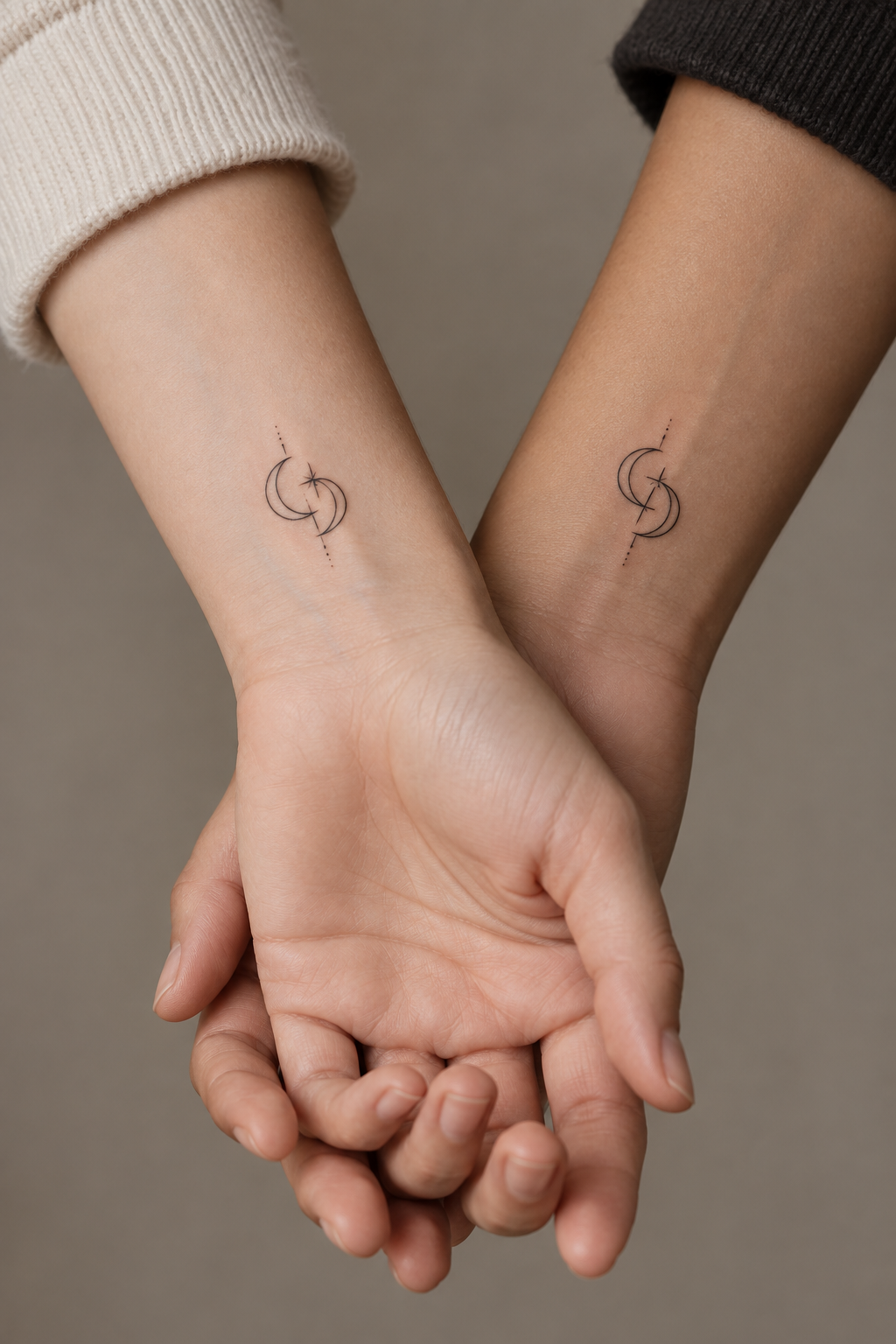 Secret Matching Symbol small friendship tattoo idea
