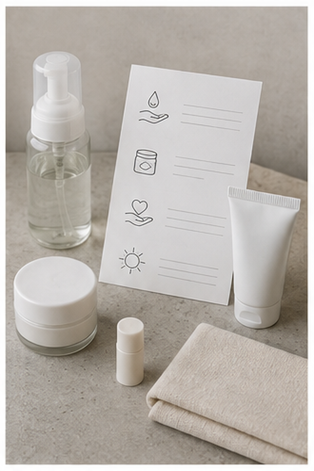 what a first tattoo feels like: gentle home aftercare supplies beside written artist instructions