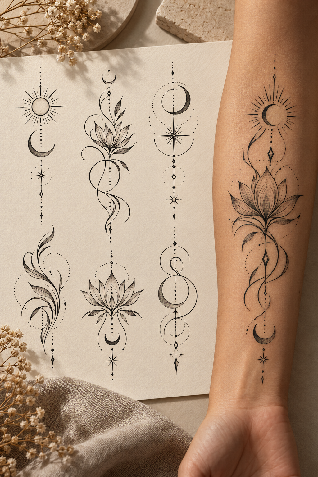 Ahimsa inspired tattoo design