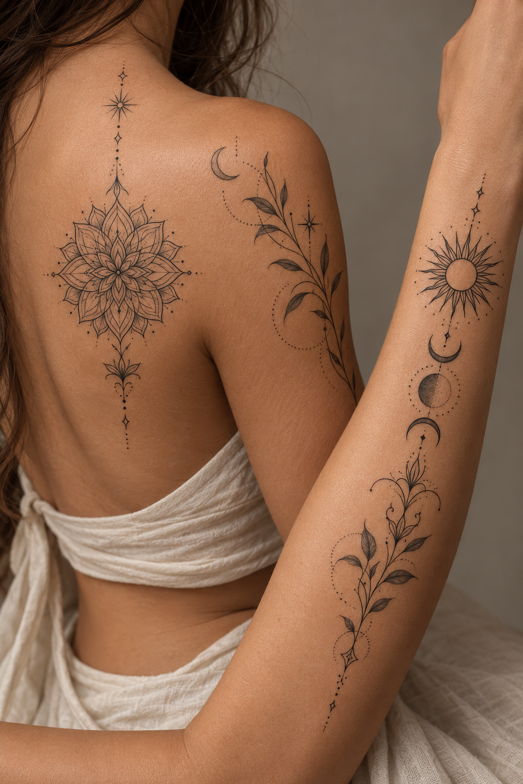 Aatmanam Vidhi inspired tattoo design