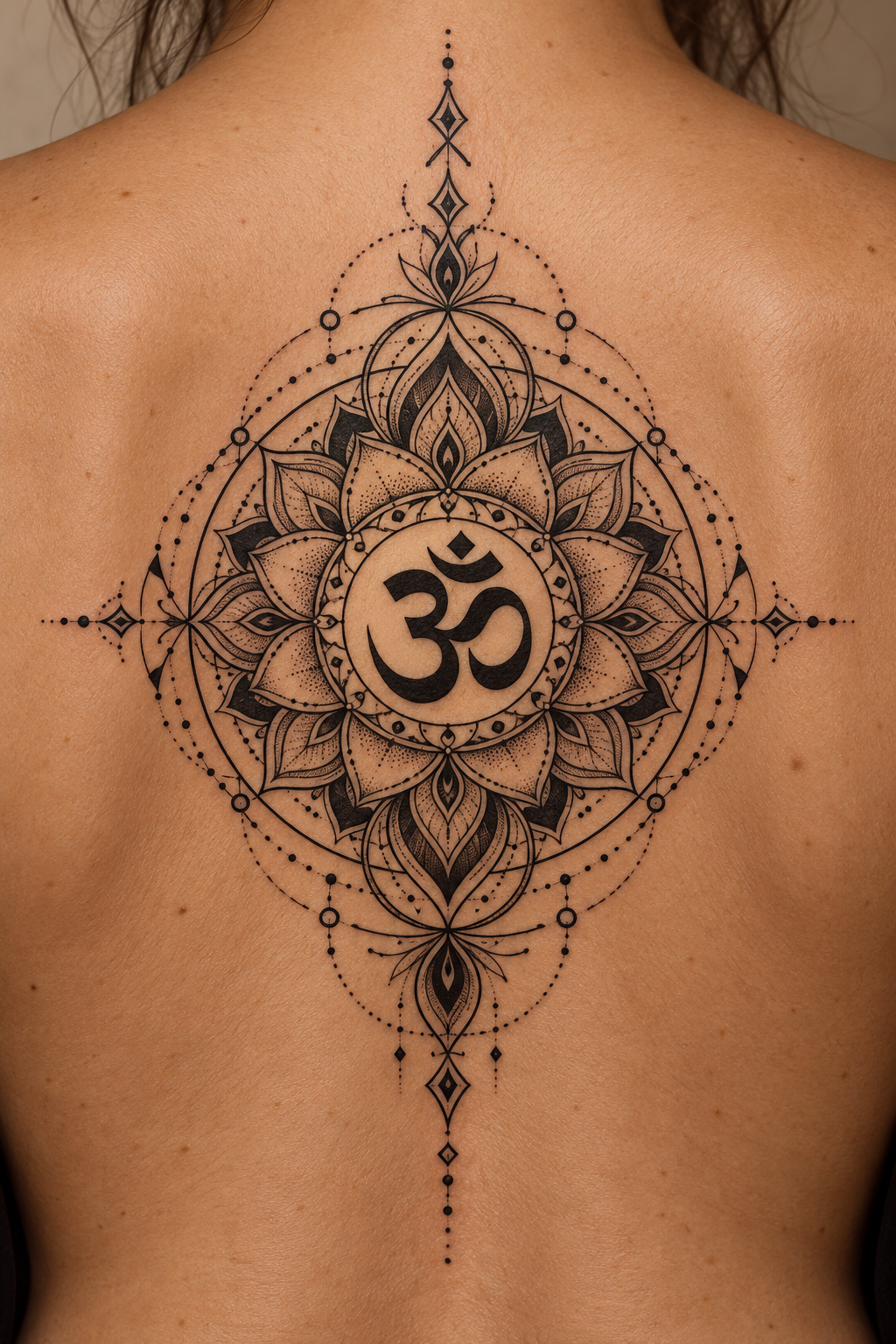 Om mandala mandala tattoo idea