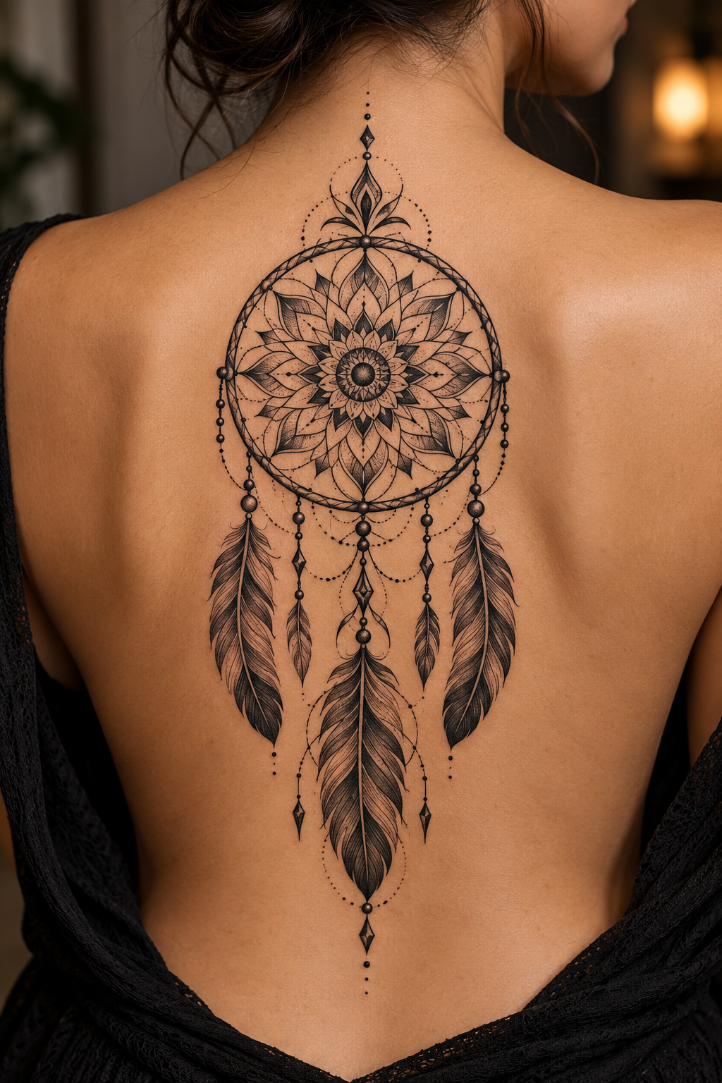 Dreamcatcher mandala mandala tattoo idea