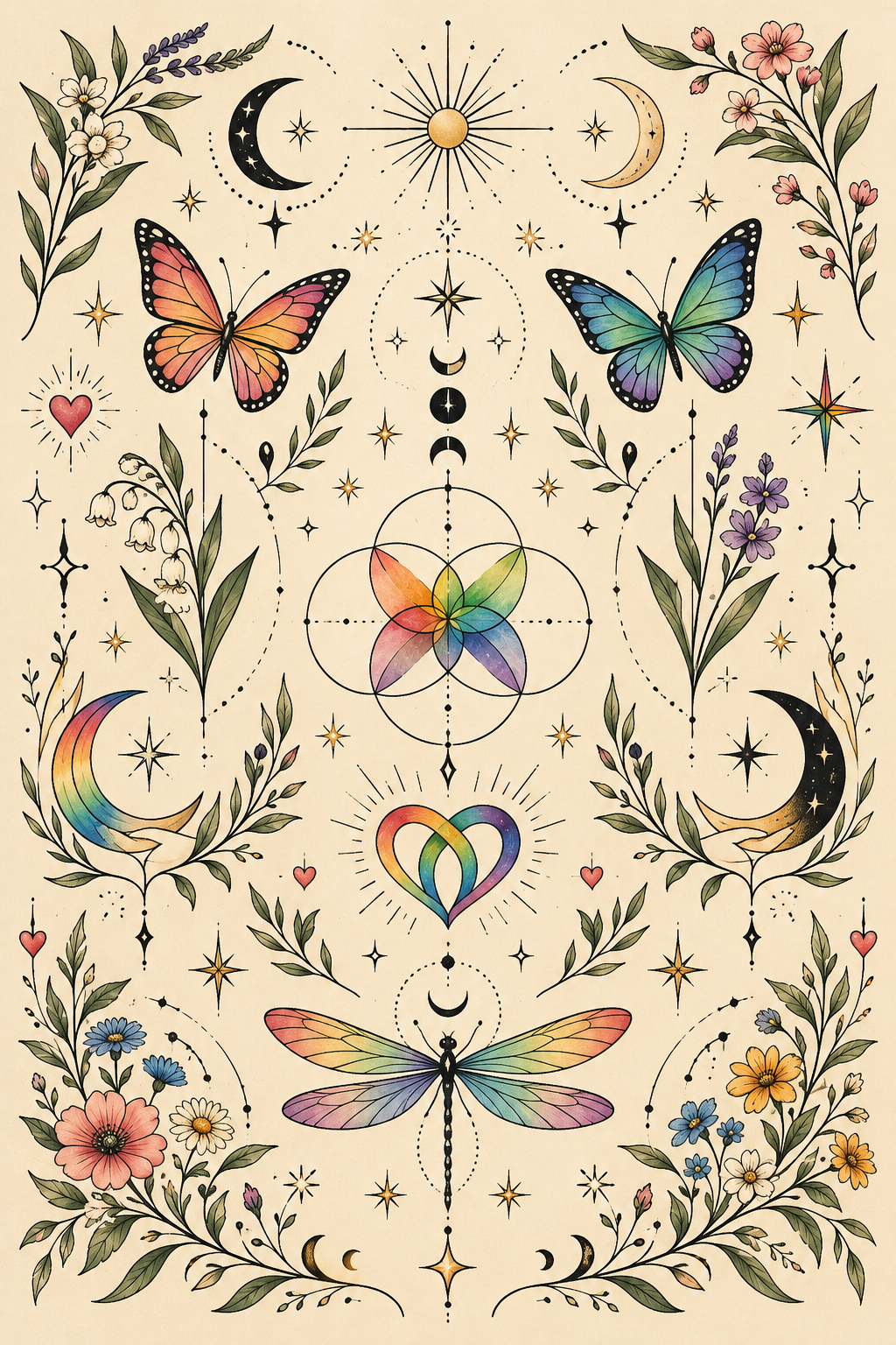 Acceptance LGBT tattoo idea