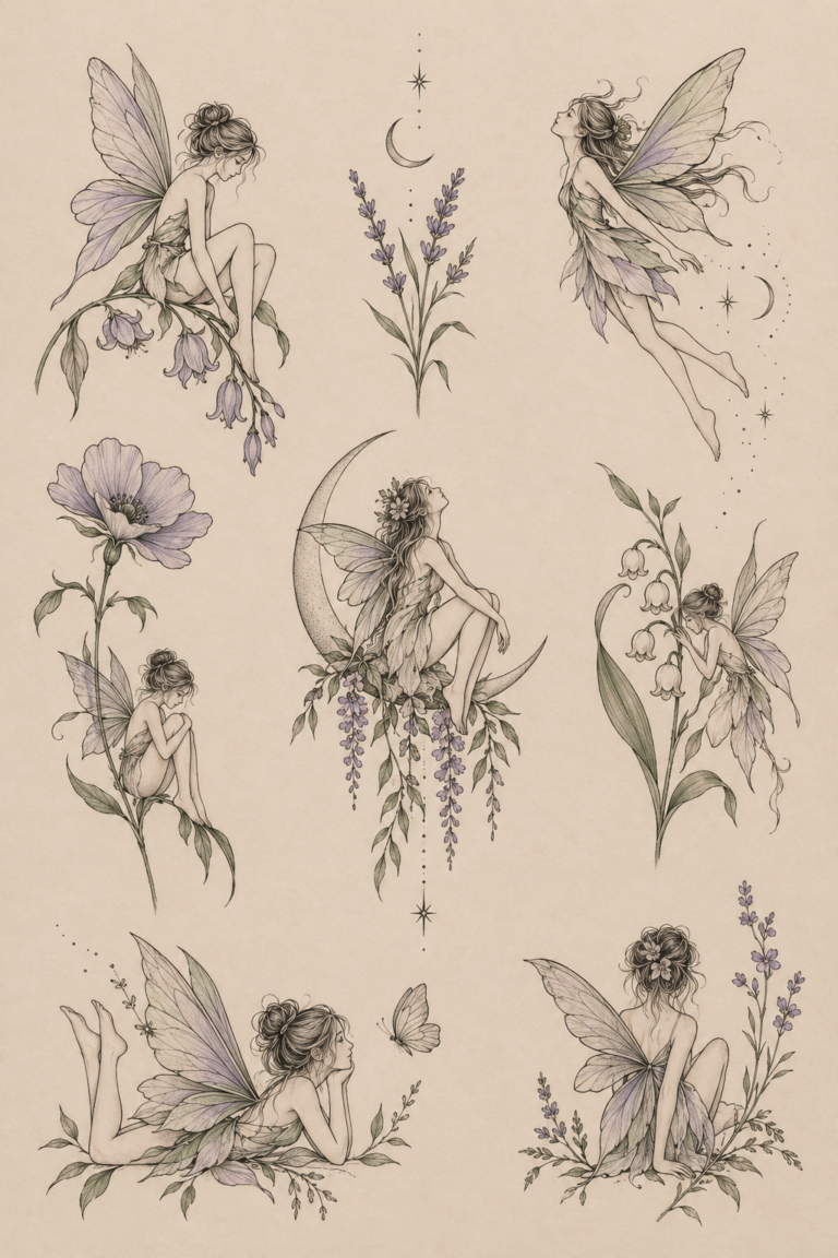 Small fairy tattoos editorial design ideas