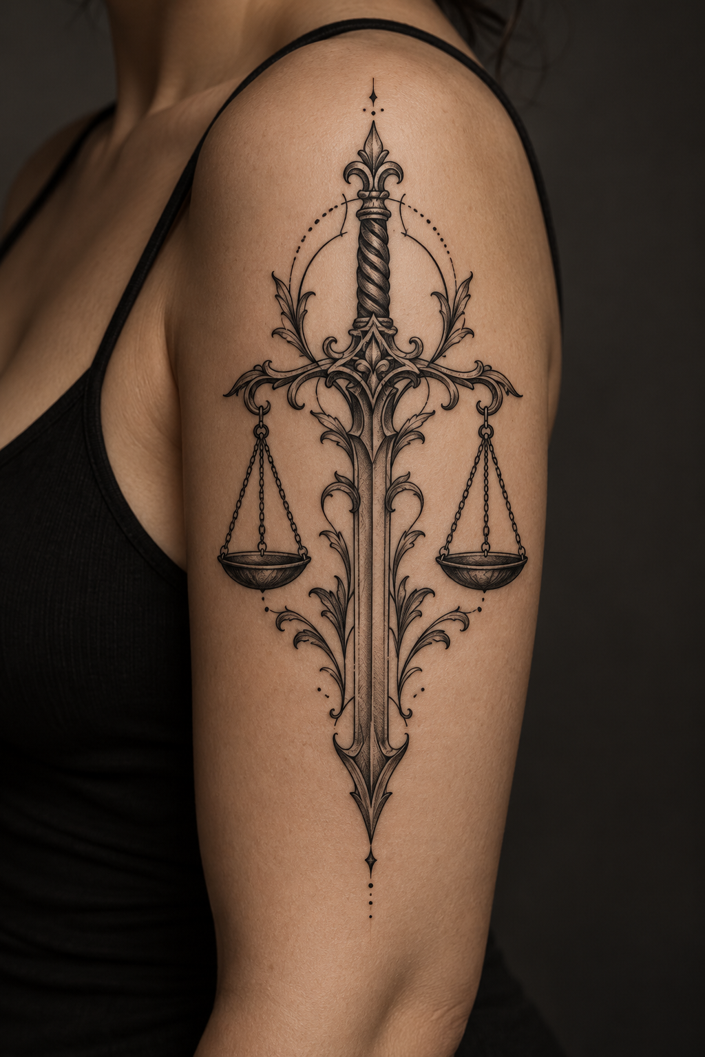 small sword and snake tattoos idea 5