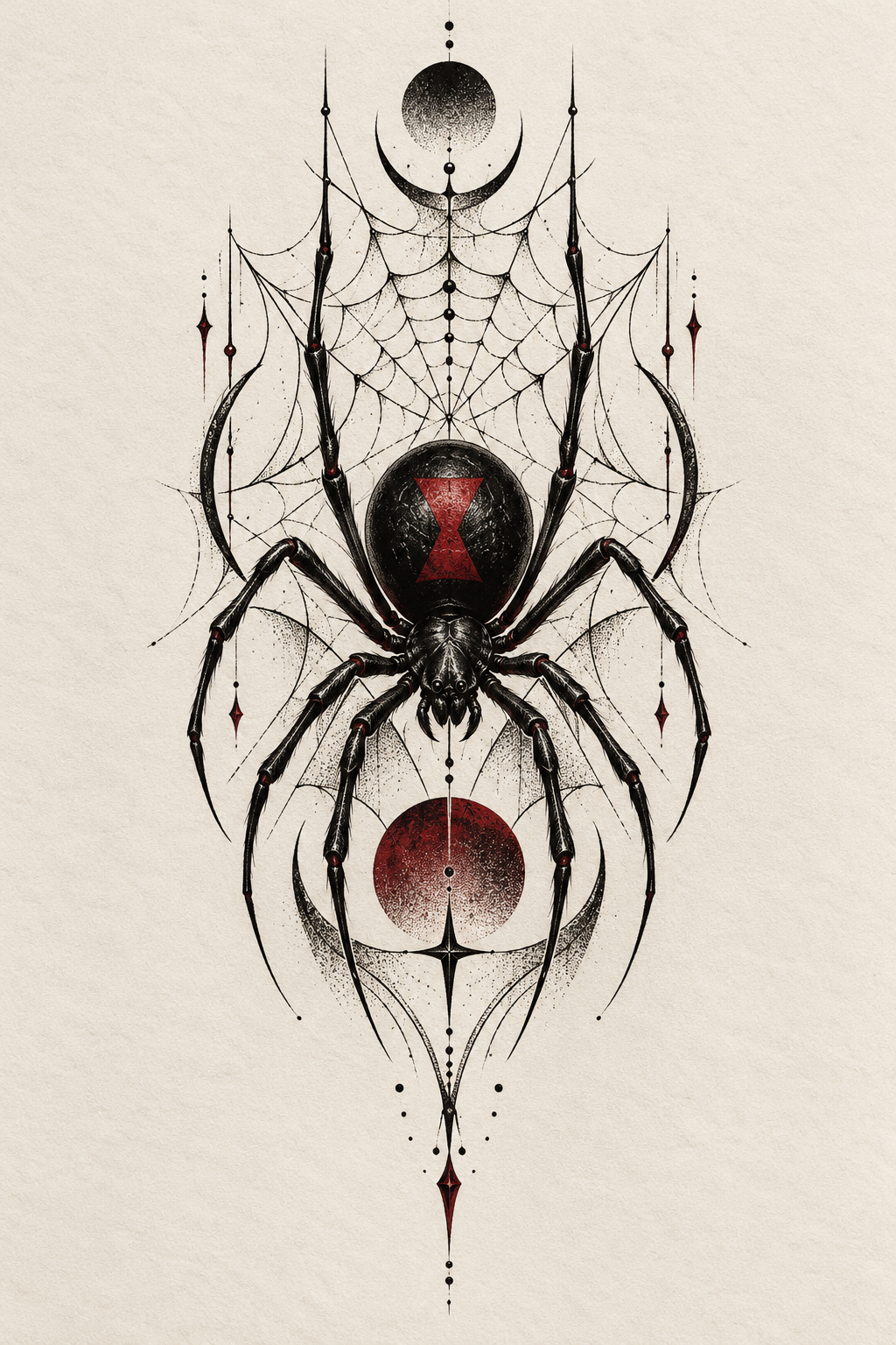 Classic web emblem Spider-Man tattoo idea