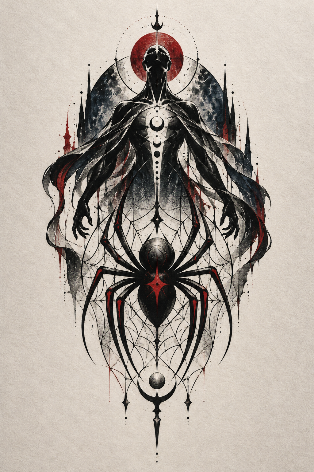 Comic panel composition Spider-Man tattoo idea
