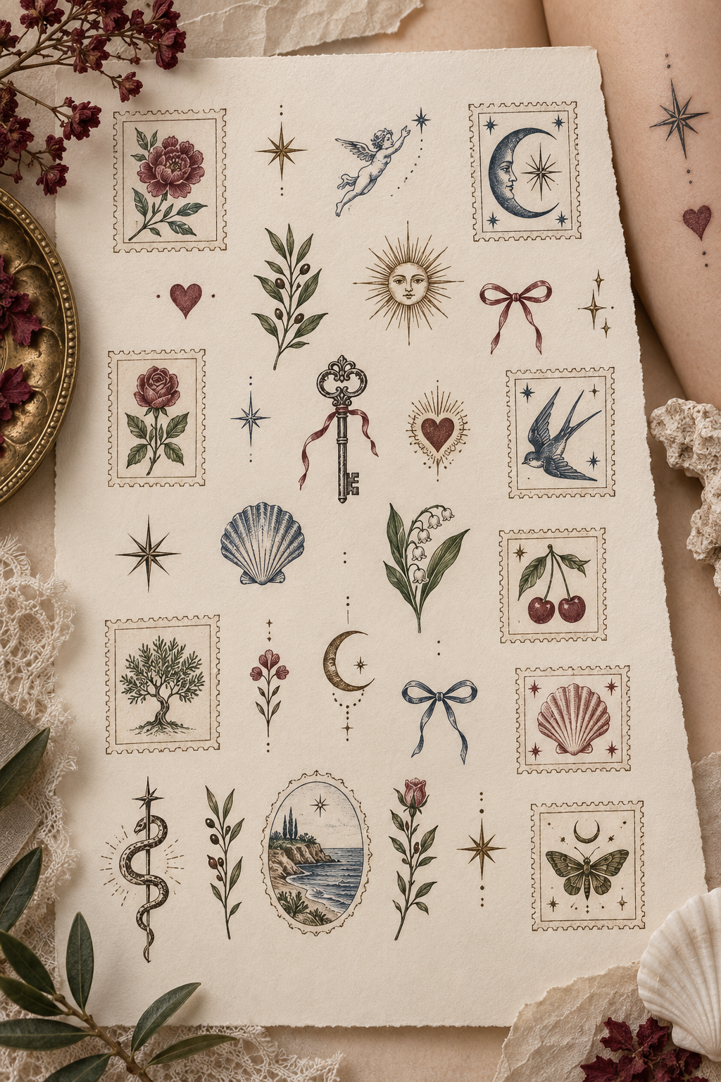 stamp tattoo ideas featured concept