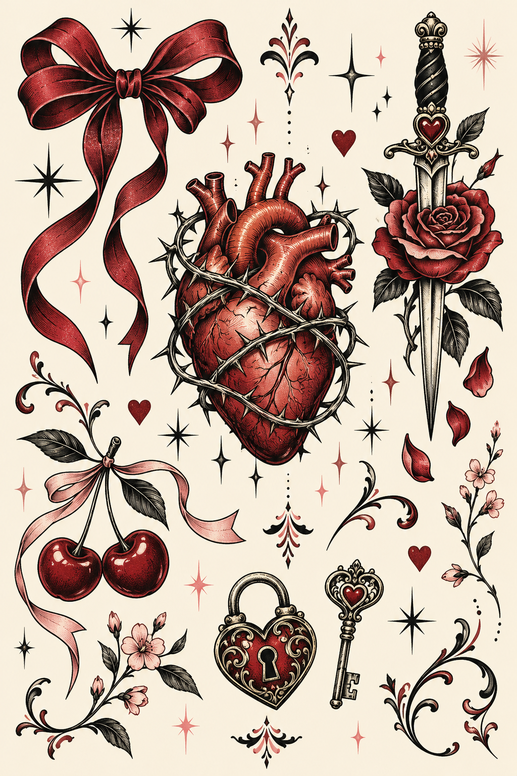 9. Glowing heart design