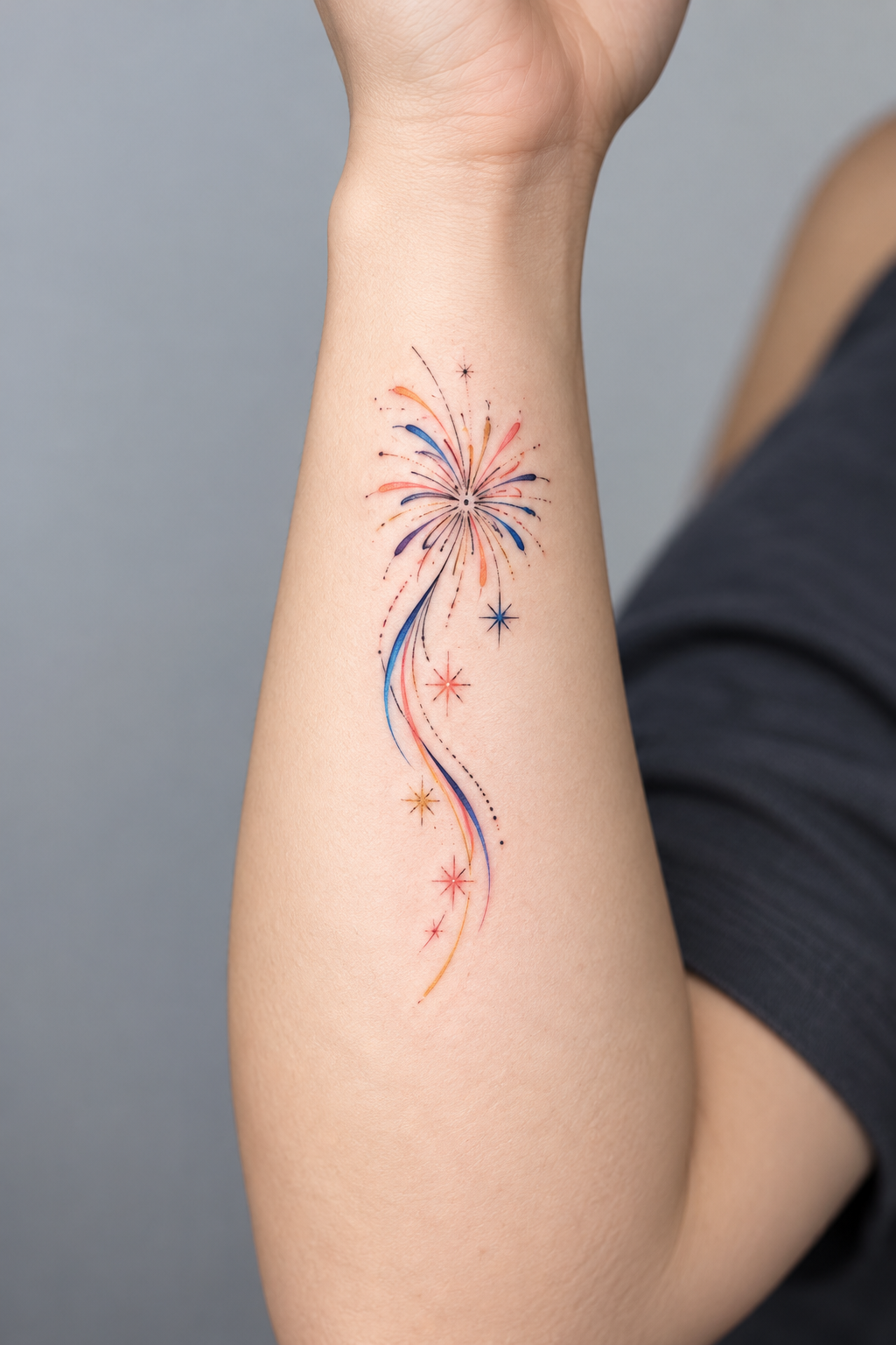 Fine-Line Mini Firework Idea