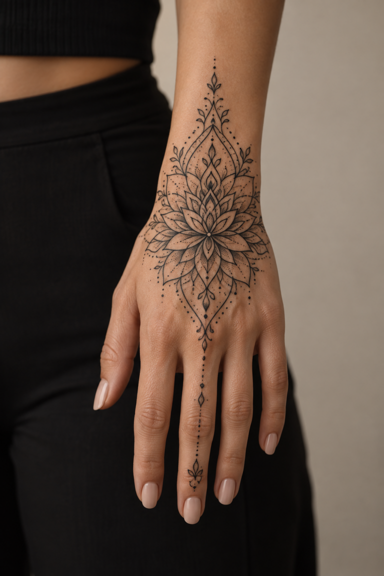 16 mandala hand tattoo ideas featured design