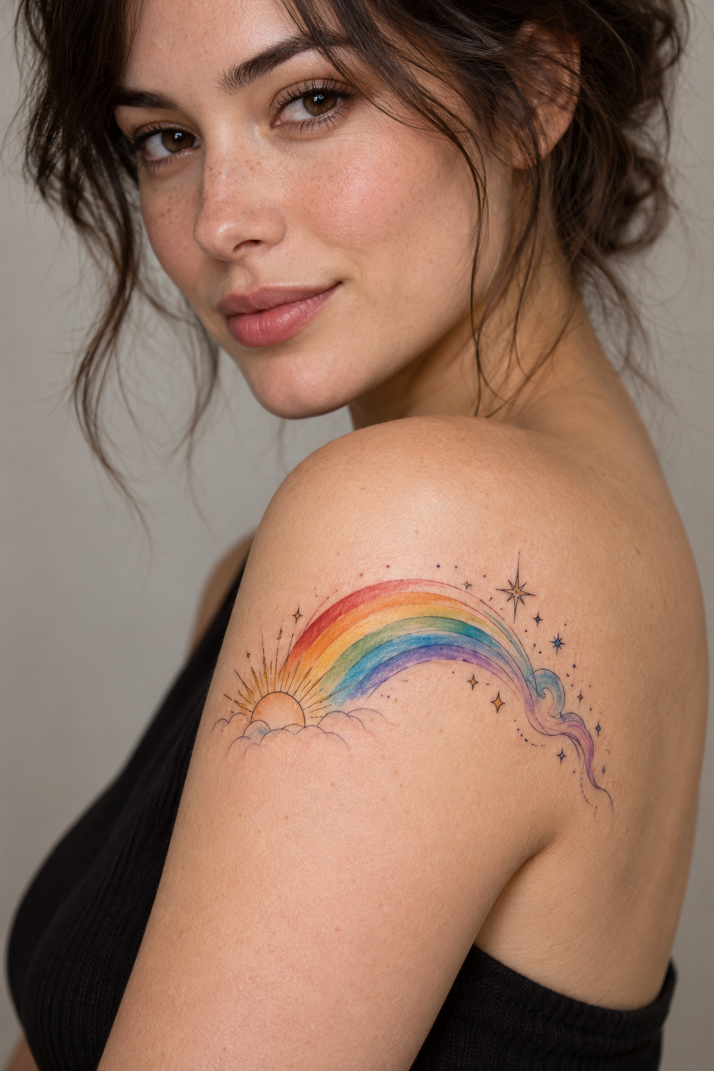 rainbow constellation tattoo