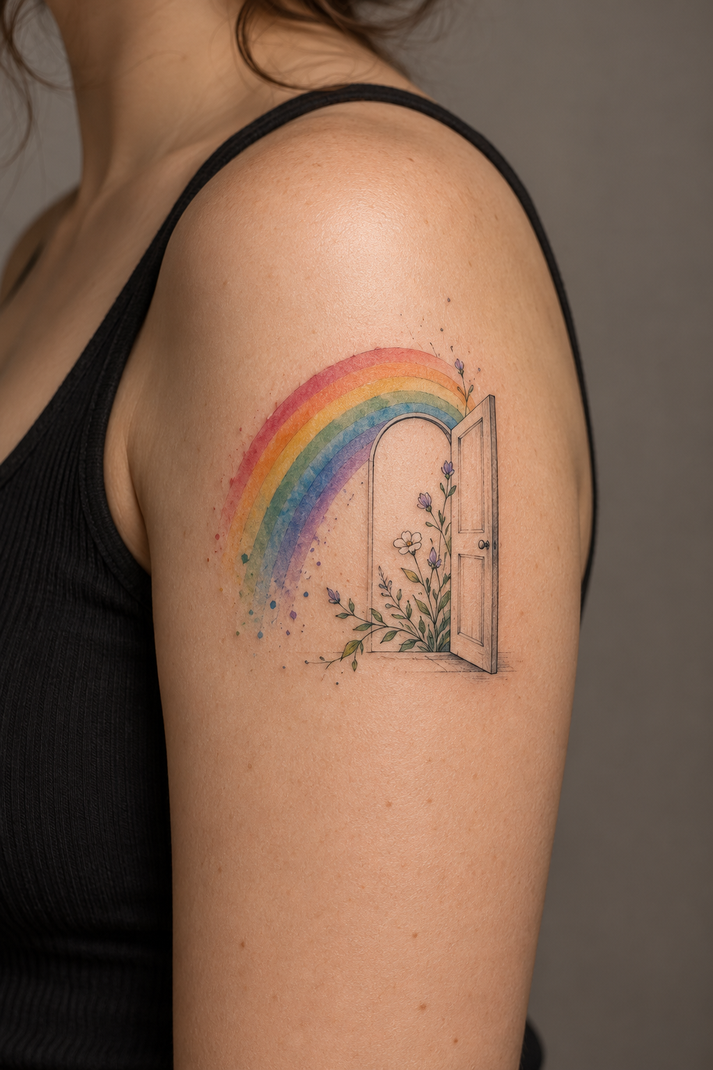 rainbow tattoo ideas featured concept
