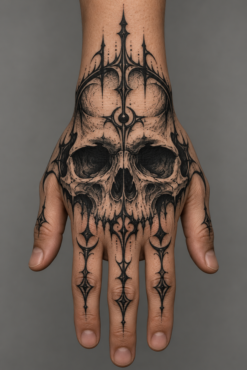 skull hand tattoo ideas 2