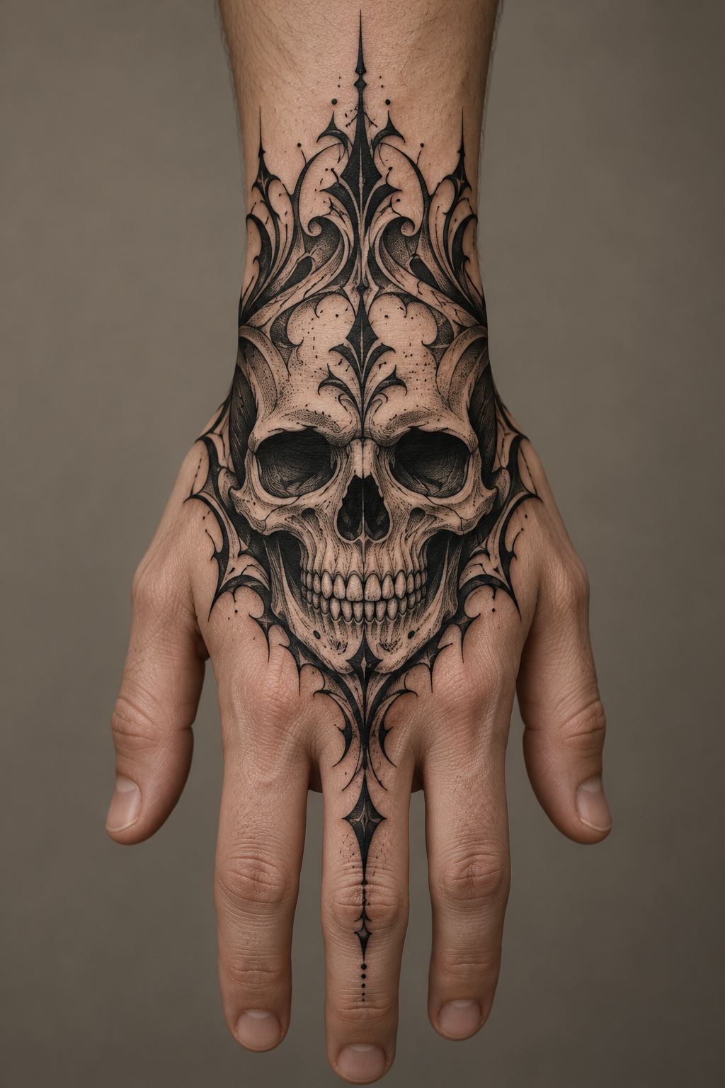 skull hand tattoo ideas 6