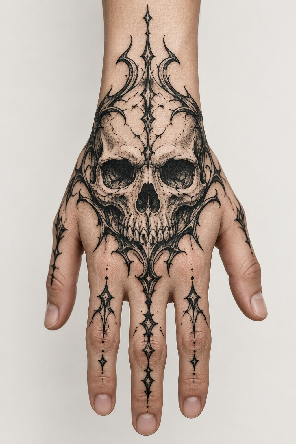 skull hand tattoo ideas 11