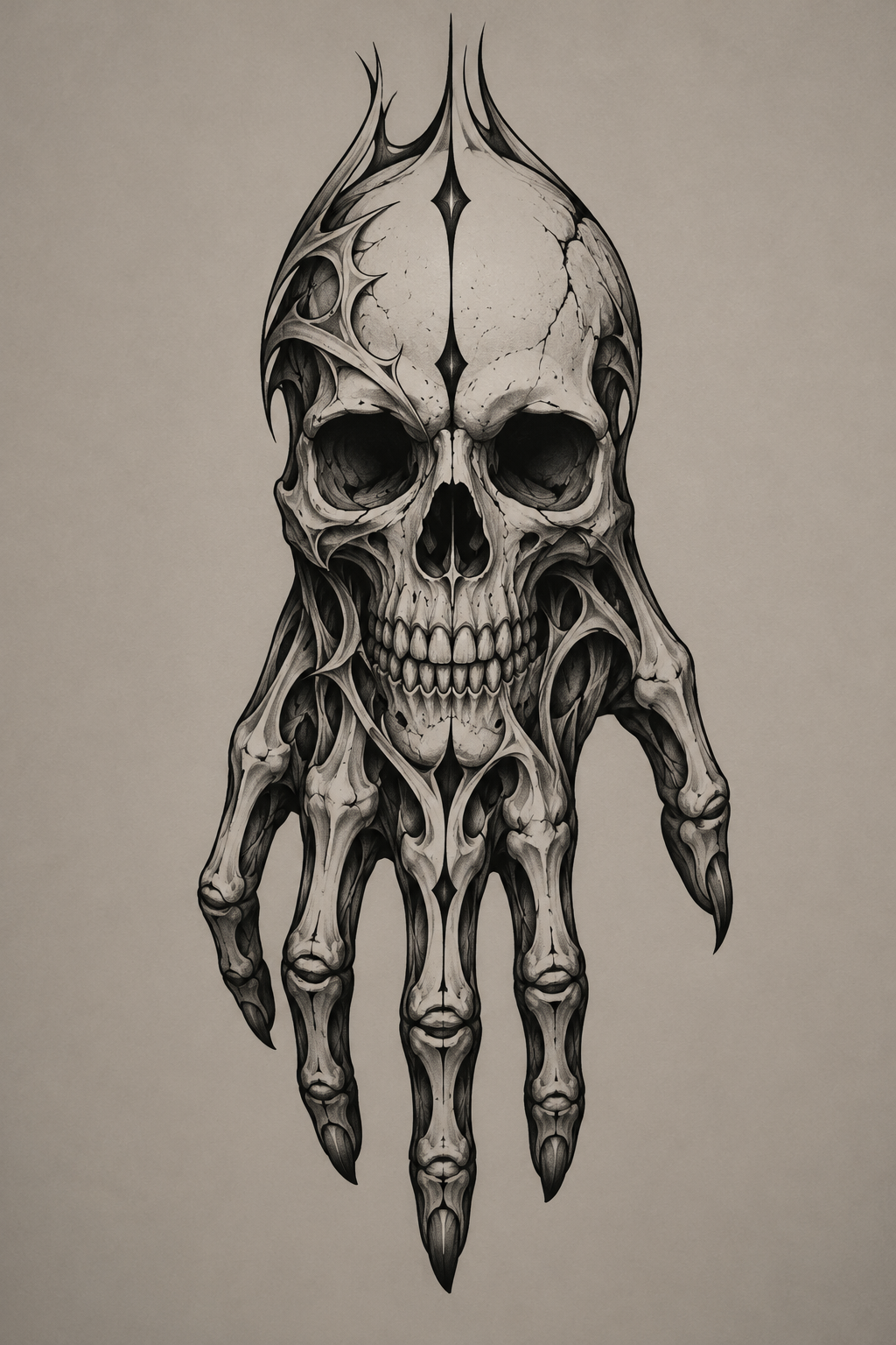 skull hand tattoo ideas 14