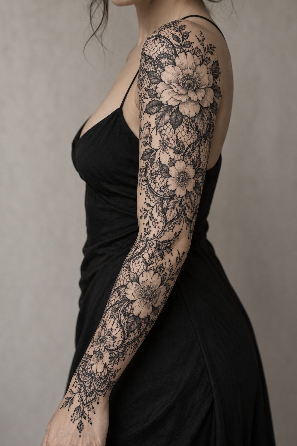 lace inspired tattoos