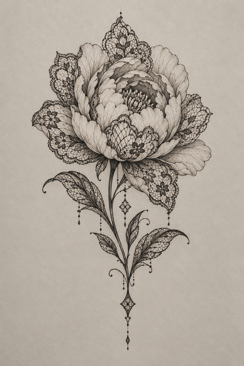 lace inspired tattoos