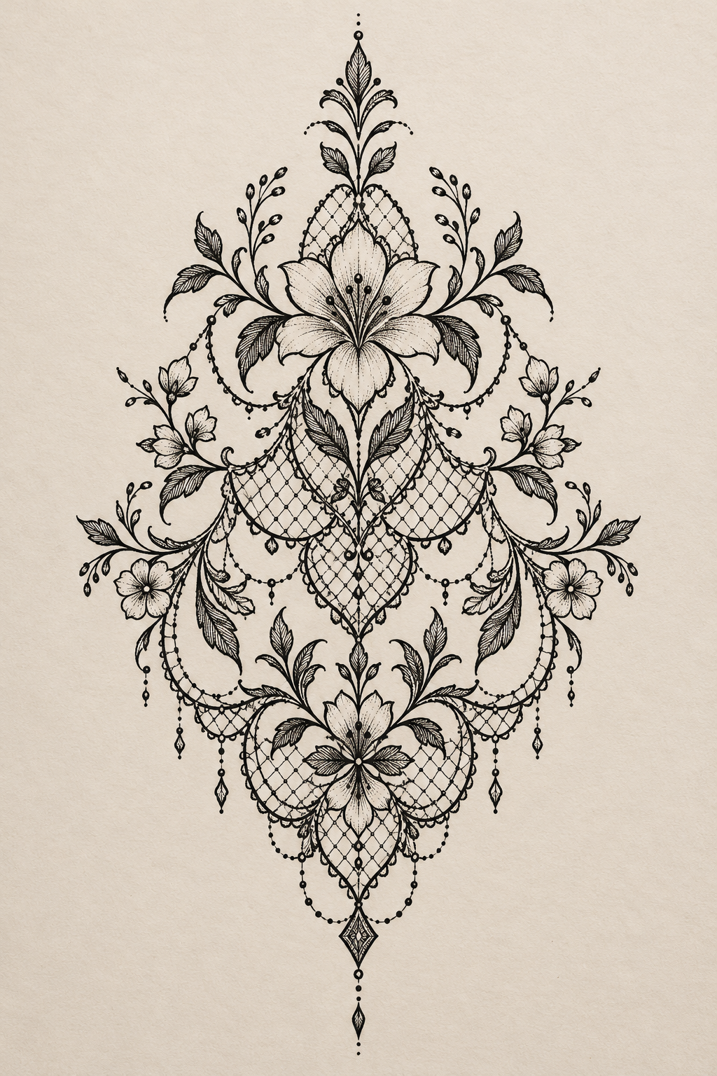 lace inspired tattoos