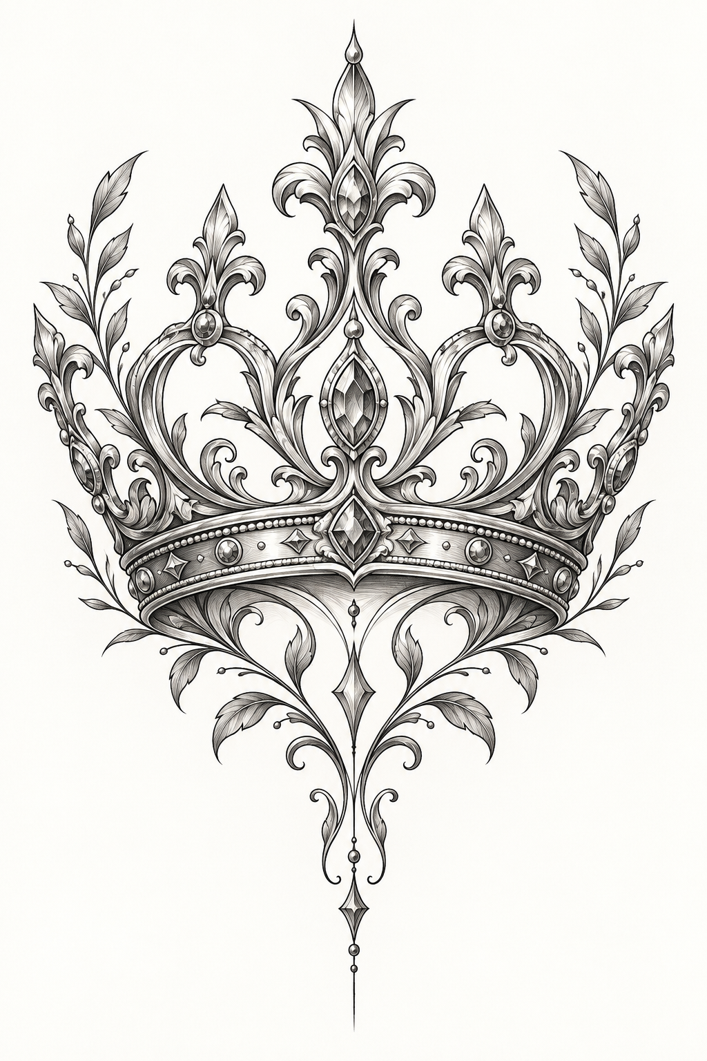 Crown Tattoo Idea shoulder tattoo design concept