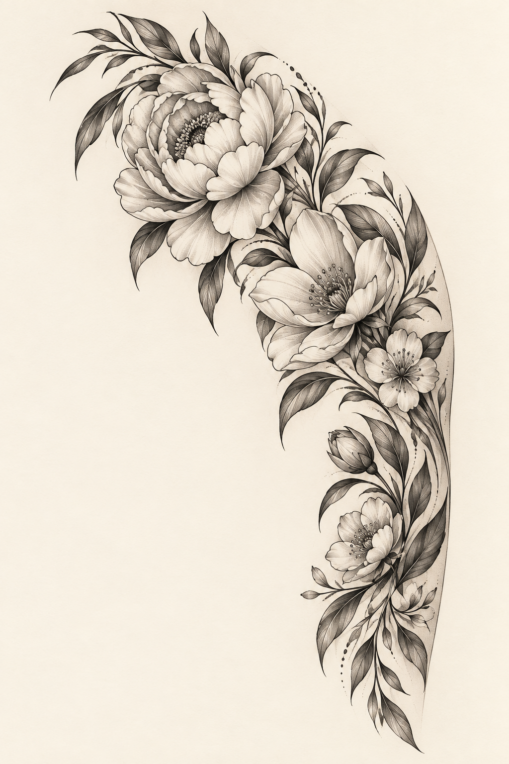 Floral Shoulder Tattoo shoulder tattoo design concept