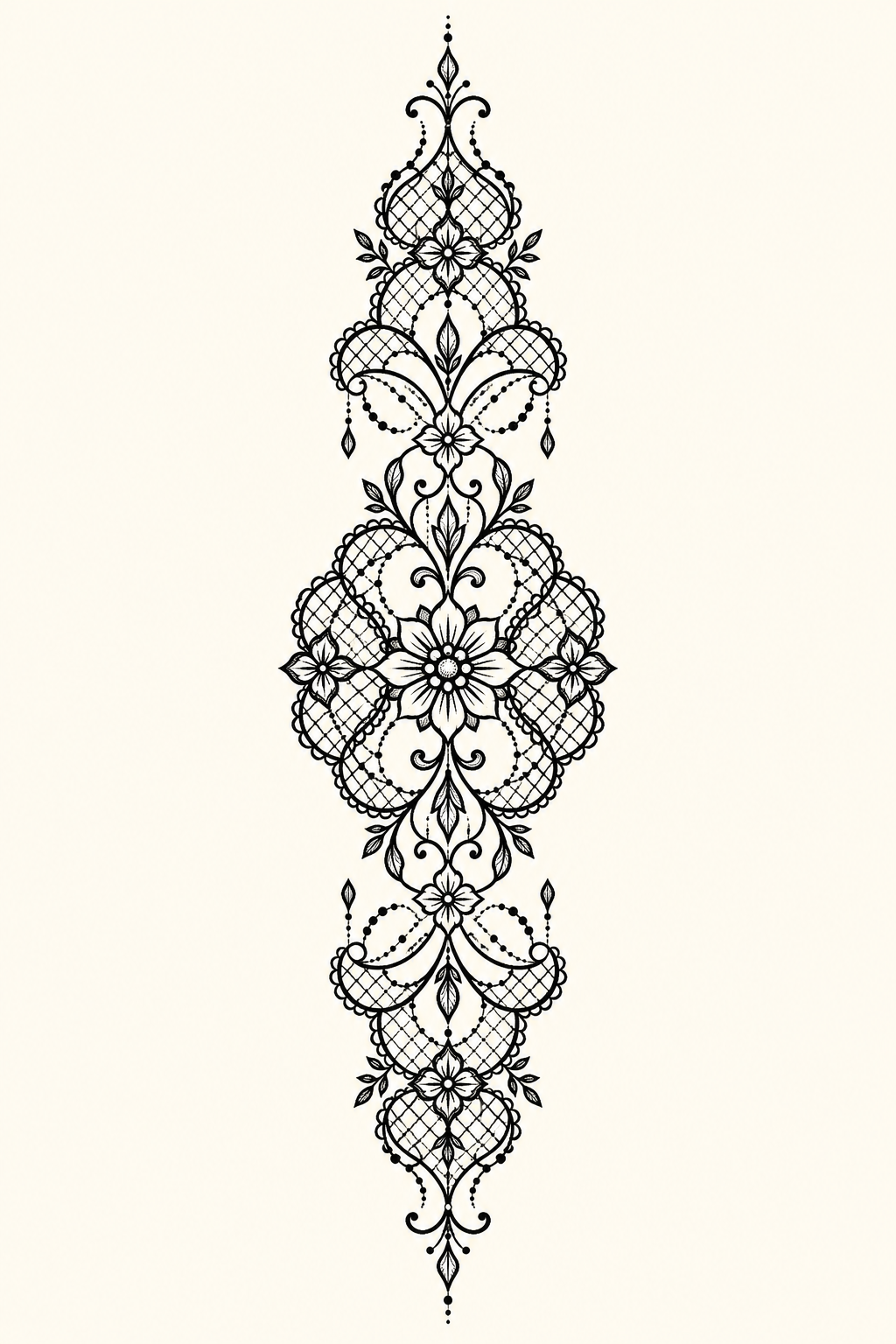 Lace-inspired direction 6 lace inspired tattoo idea