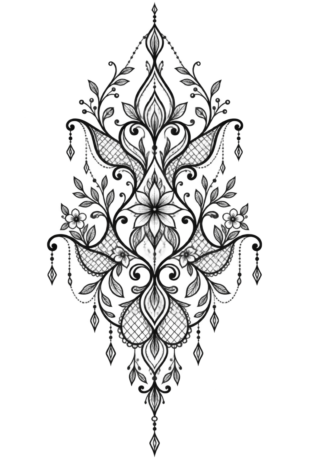 Lace-inspired direction 12 lace inspired tattoo idea