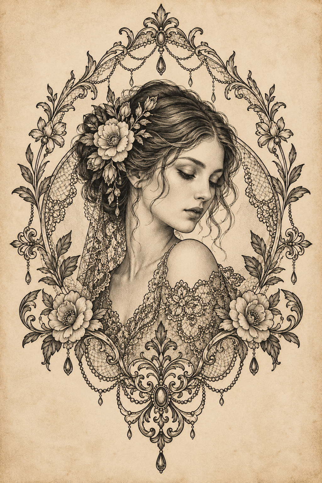 Lace-inspired direction 14 lace inspired tattoo idea