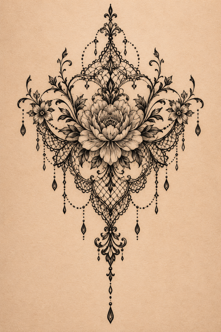 lace inspired tattoo ideas featured illustration