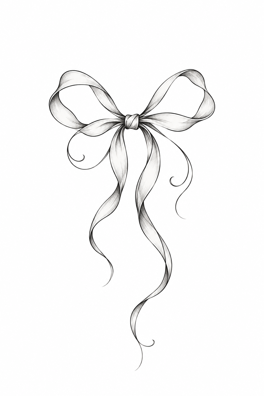 minimalist ribbon tattoos: fine ankle bow