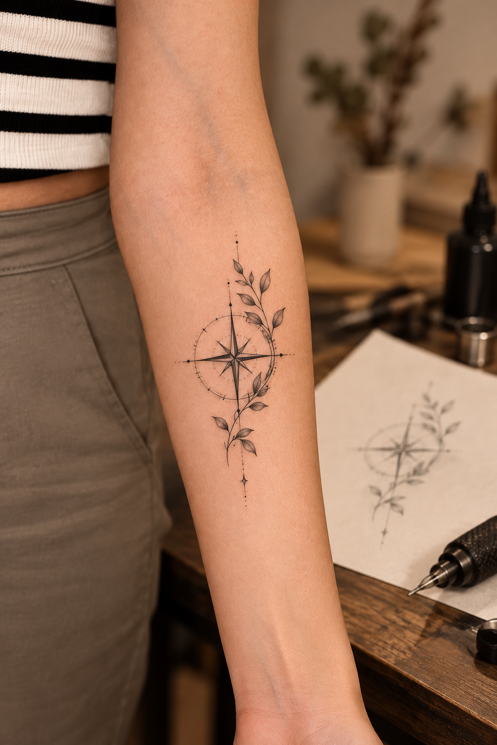 new year resolution tattoo idea 2: one day at a time